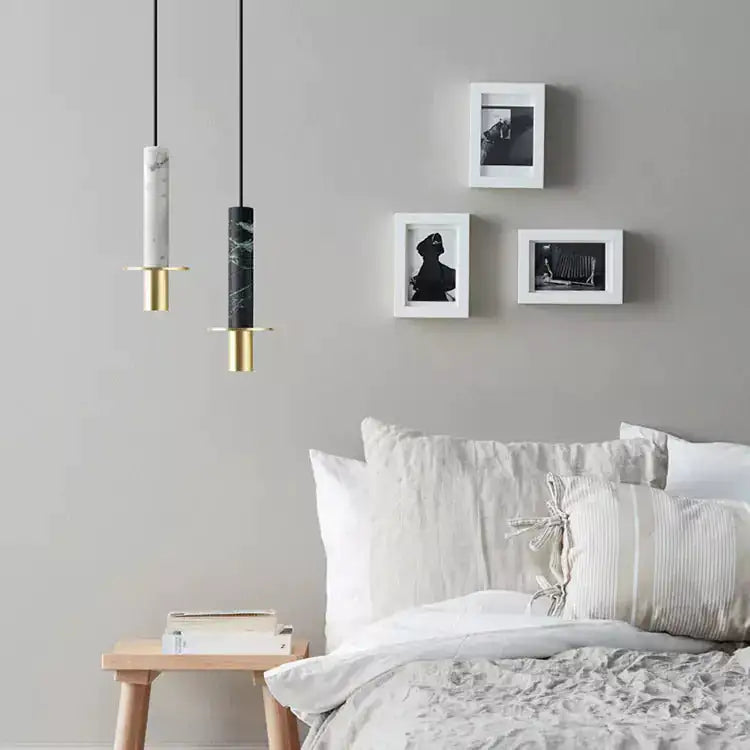 Marble Candlestick Pendant Lights